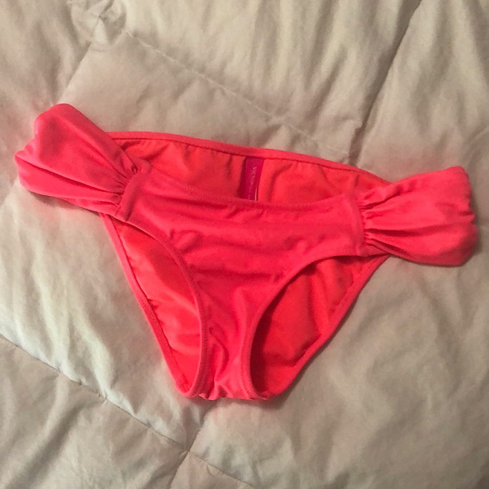 Bright coral Victorias Secret bikini bottom. Size XS
